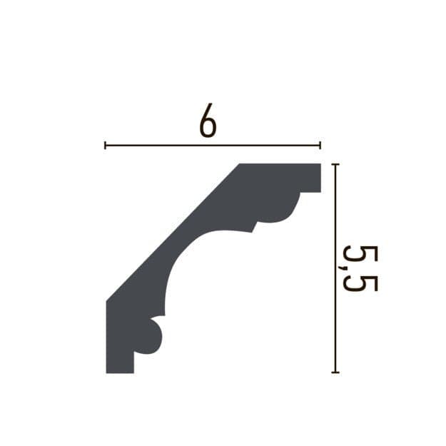 Cornisa decorativa din poliuretan P902 - 4.6x4.6x200 cm 5