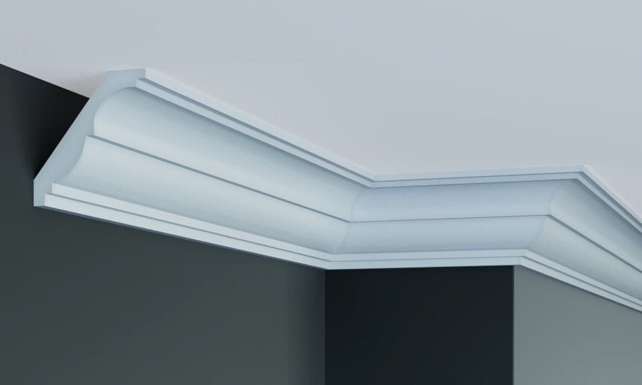 Cornisa decorativa din poliuretan Flexibil P946F - 9x8.5x200 cm