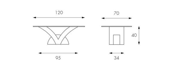 Masuta de cafea PAPILLON 4