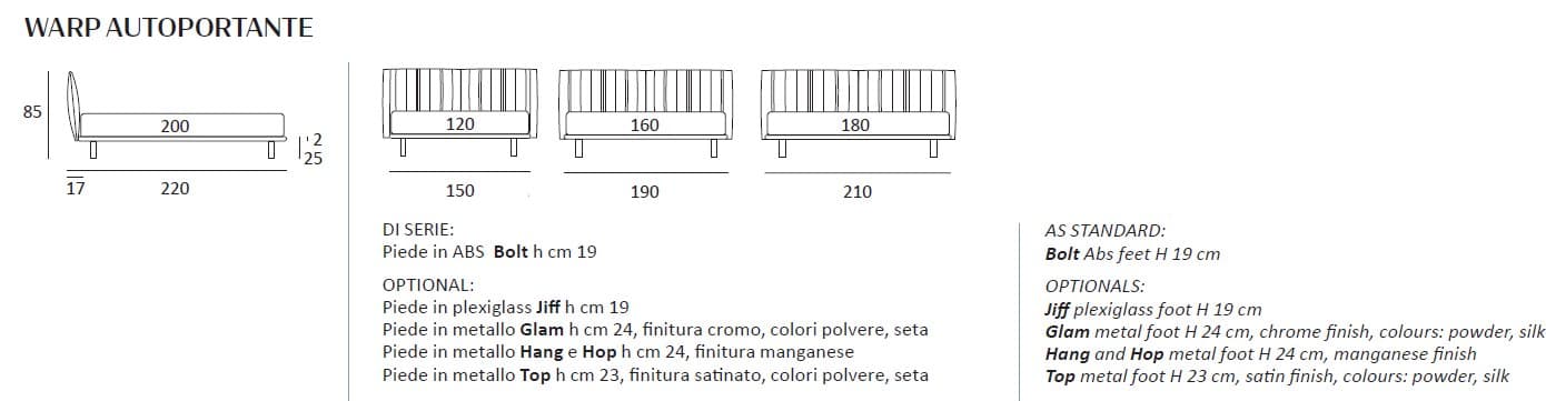 Pat Warp Self-Standing 65