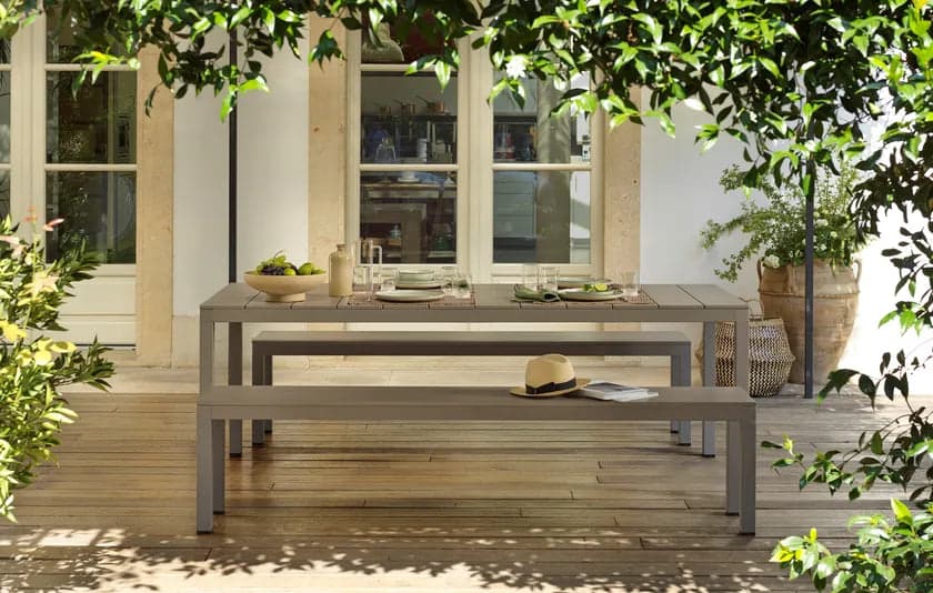 Masa si banca de exterior set Rio Bench Alu 5