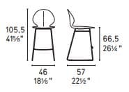Scaun de bar BASIL  CS1354 3