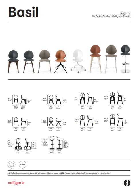 Scaun de bar BASIL  CS1354 4