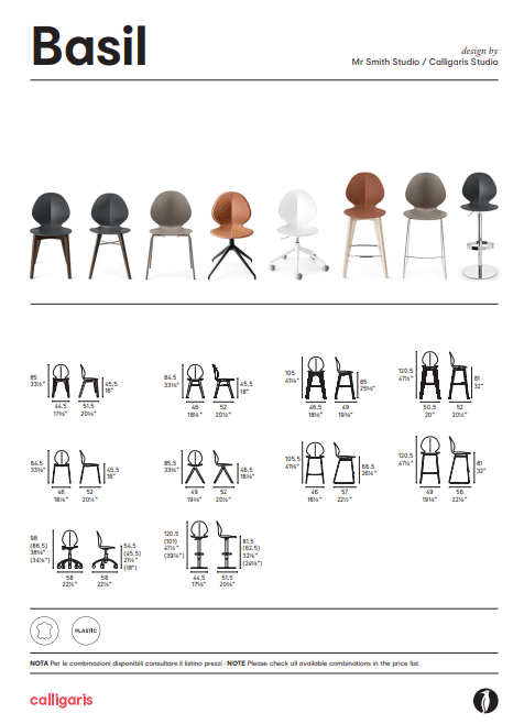 Scaun de bar BASIL  CS1354 7