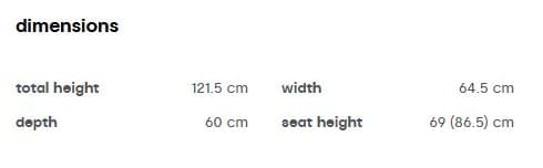 Scaun de bar  COCOON  CS2230 MTO 3