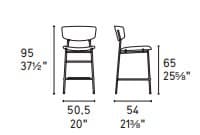 Scaun De Bar Fifties CS1864-A  Mto 3