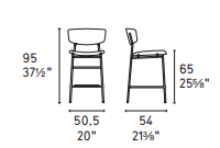 Scaun De Bar Fifties CS1864-A  Mto 7
