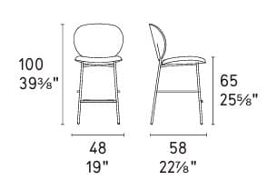 Scaun de bar INES CS2022 3