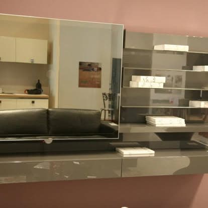 Compoziție living gri lucios 3