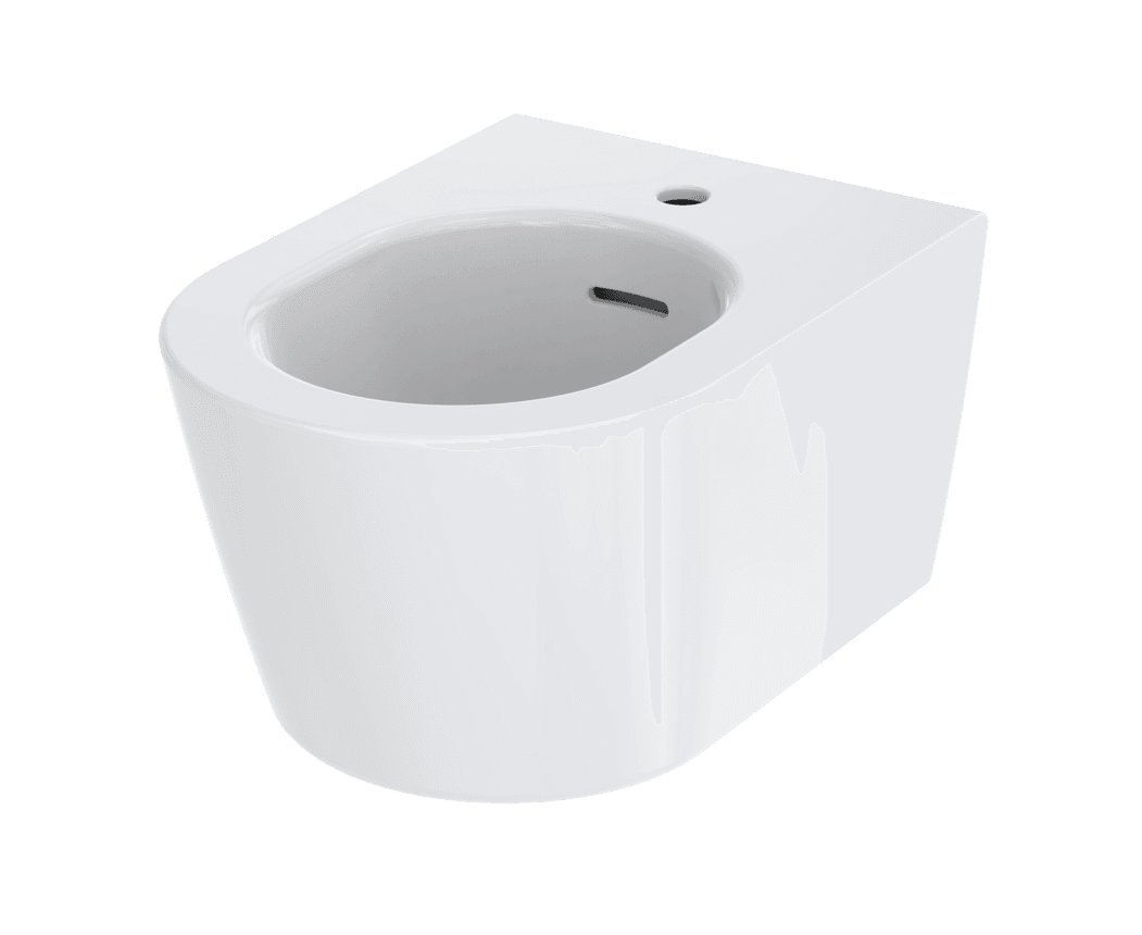 Bideu suspendat TOTO RP (Wall-hung), cu orificiu pentru baterie și preplin 3