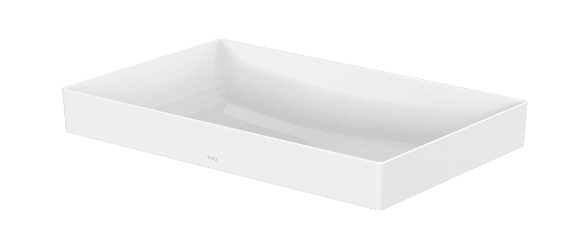 Vas TR, pătrat 600 mm, fără orificiu robinet, cu preaplin 2