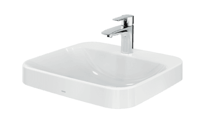 Lavoar mobilier LF 500 mm, cu orificiu robinet, cu preaplin