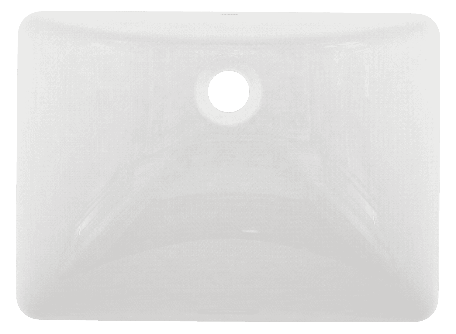 Lavoar sub blat WU, pătrat 500 mm, fără orificiu robinet, cu preaplin 3