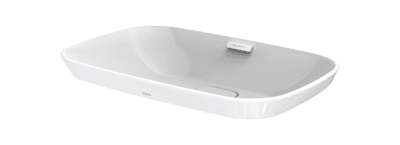 Vas NEOREST® 600 mm, fără orificiu robinet, cu preaplin și capac preaplin culoare crom