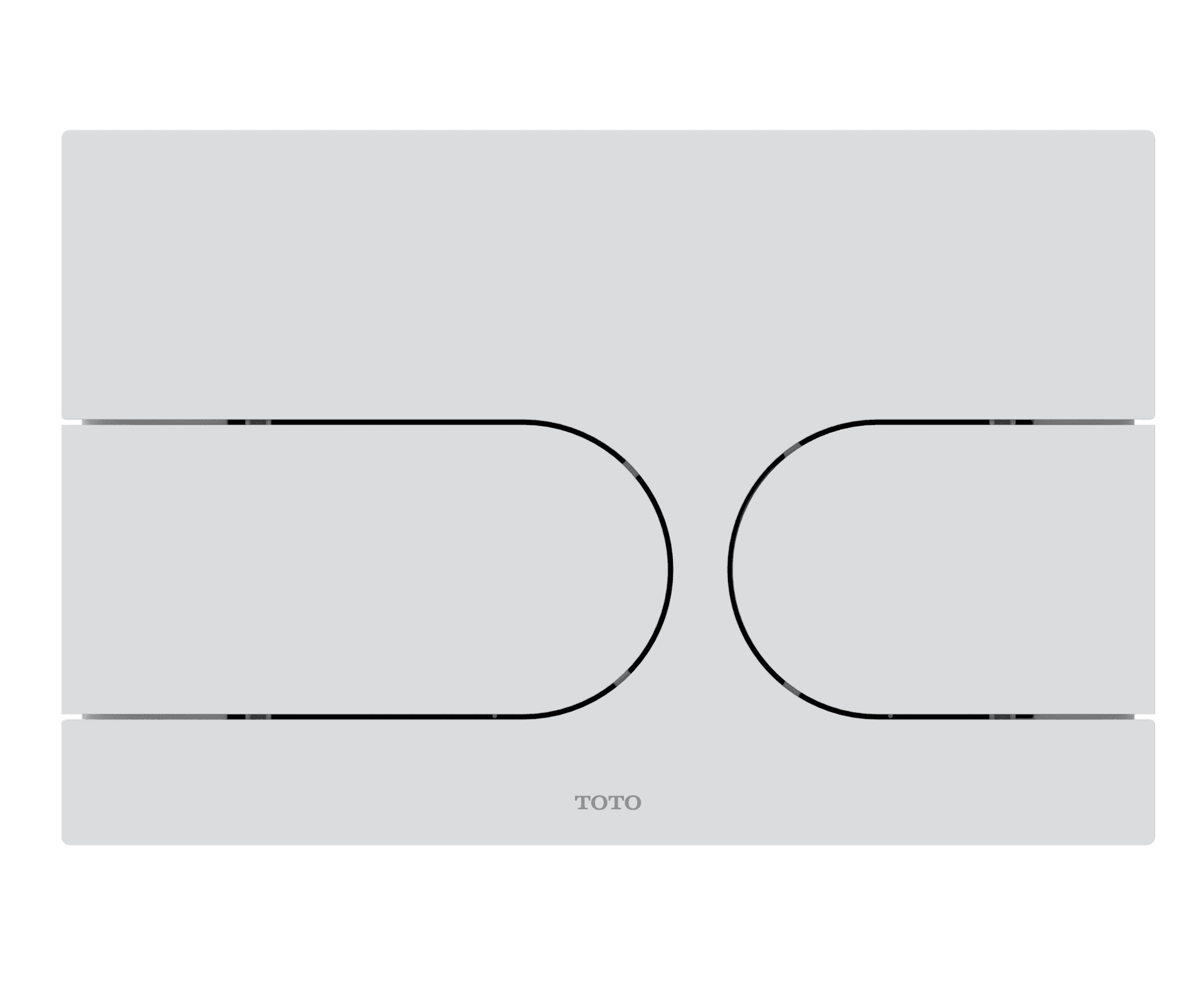 Placă de acționare alb mat 2