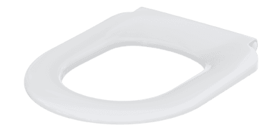 Inel capac WC CF cu balama extinsă din oțel inoxidabil și protecție antiderapantă