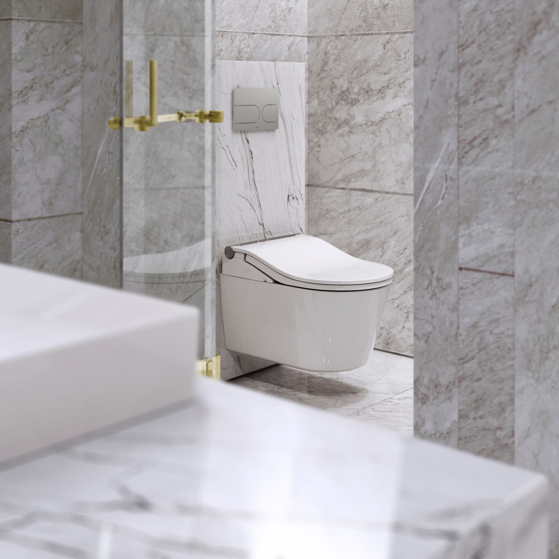 WASHLET® RW Auto Flush cu finisaj argintiu, incl. telecomandă 2