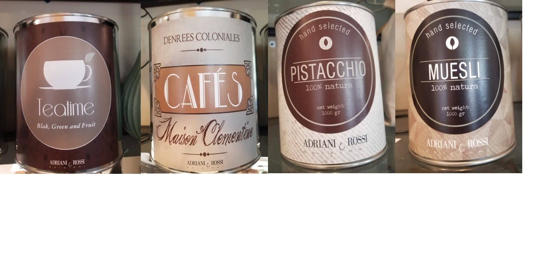 Adriani & Rossi Set de 4 Cutii Depozitare pentru Decoratiune