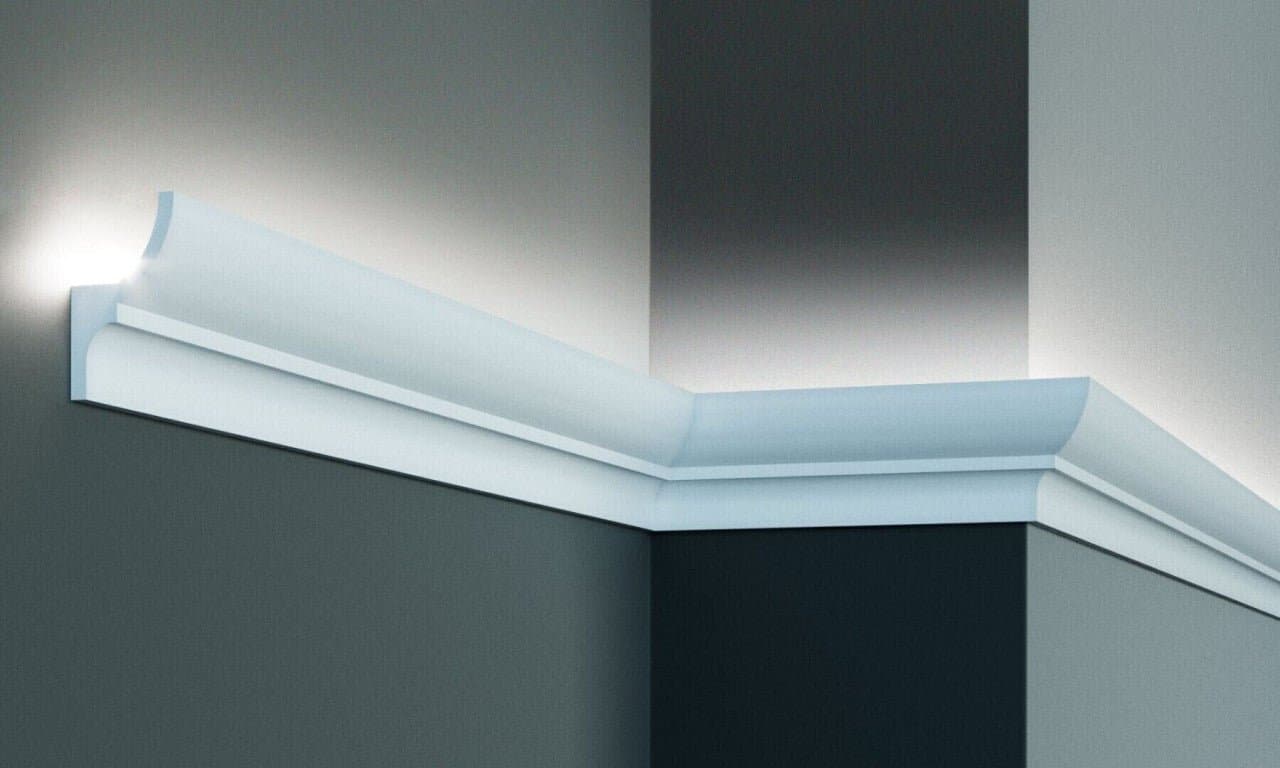 Profil pentru banda LED din poliuretan KF701 - 7x4x200 cm
