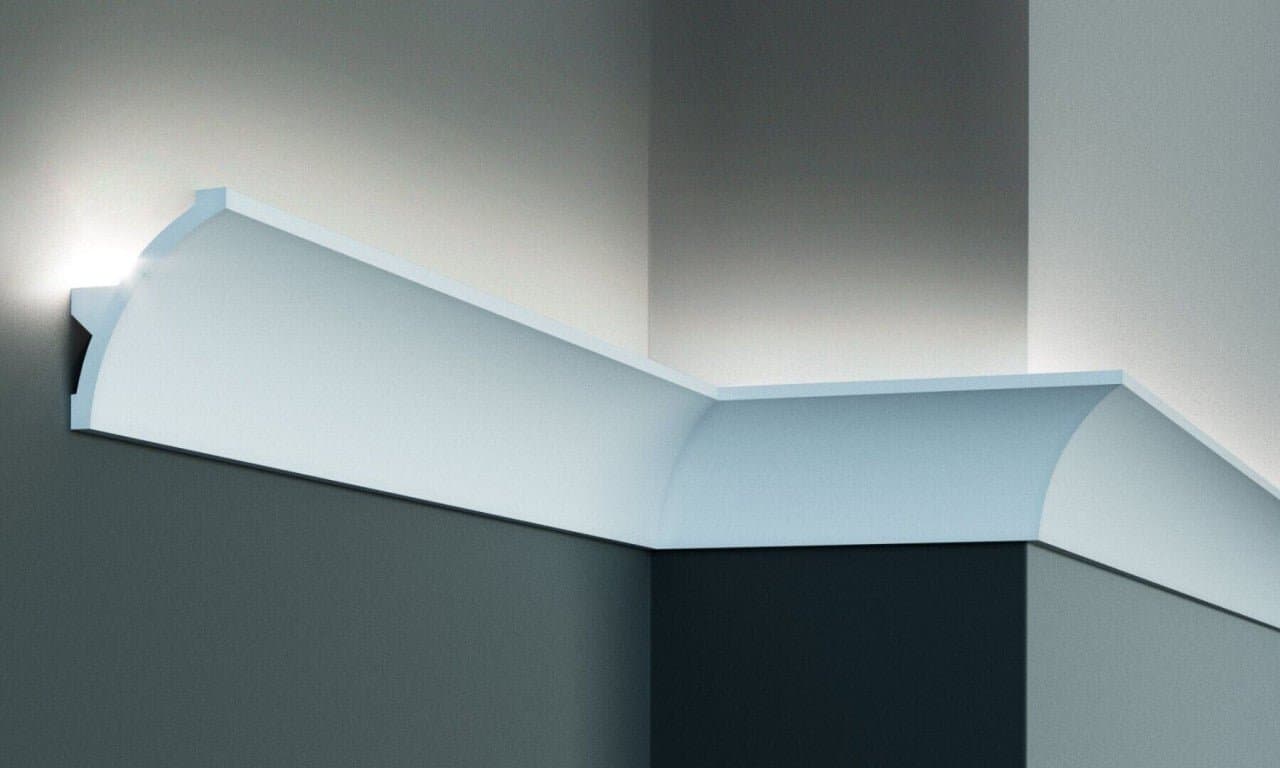 Profil pentru banda LED din poliuretan KF702 - 8x6x244 cm