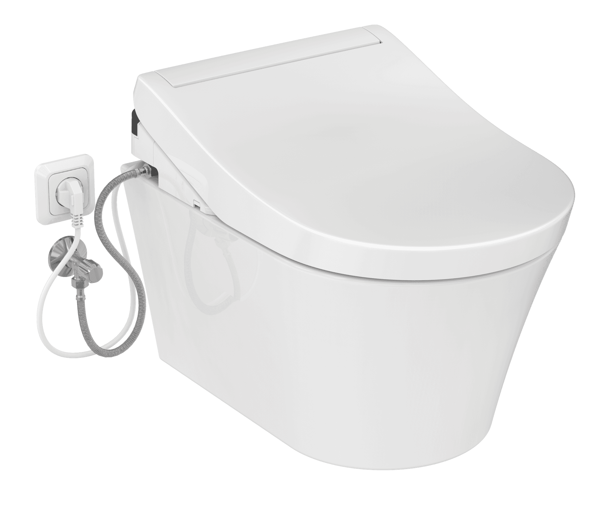 Set Toaletă Inteligentă TOTO WASHLET® RG Lite cu conexiuni laterale și Vas WC GP, suspendat