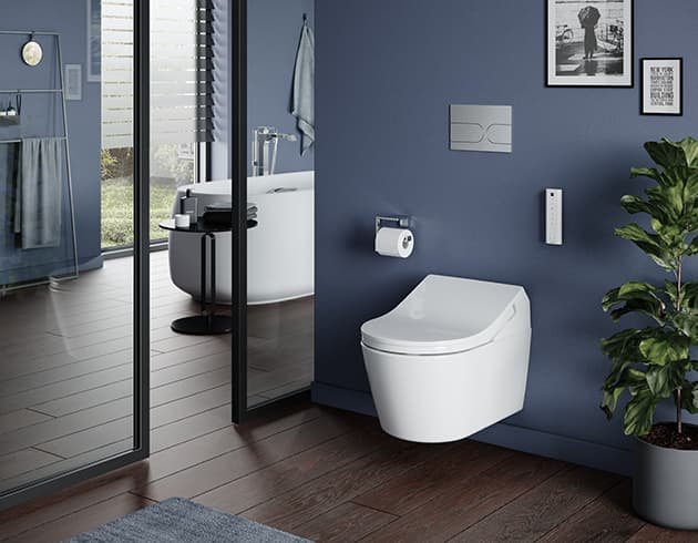 Set Complet Toaletă Inteligentă TOTO WASHLET® RW auto flush, White Trim, pe Pardoseală (Back-to-wall)
